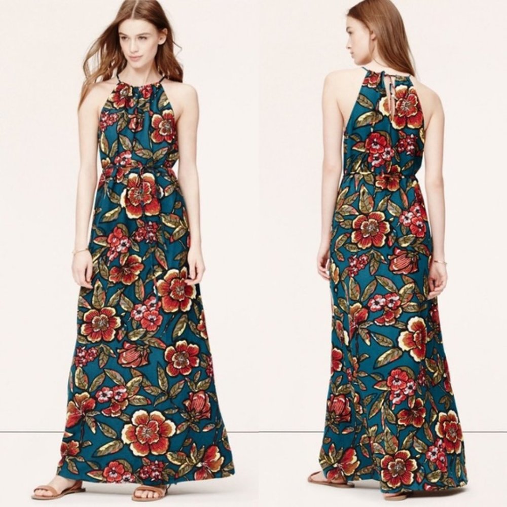 LOFT Petite Floral Maxi Dress - Picture 1 of 2